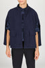 The Camilla Wool Cape - Blue Navy