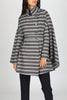 The Rachel Denim Cape - w/Stripes