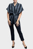 The Isidora Cape Coat - Stripes