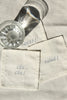 Set Of Linen Coasters - White 'Toasts'