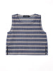 The Olivia Denim Top - Stripes