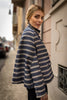 The Camilla Denim Cape - w/Stripes