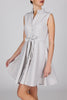 The Cherrie Dress - Beige stripes