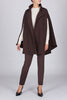 The Rachel Gauguin Cape - Chocolate Brown