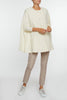 The Giulia Wool Cape - Cream