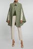 The Rachel Wool Cape - Green Sage
