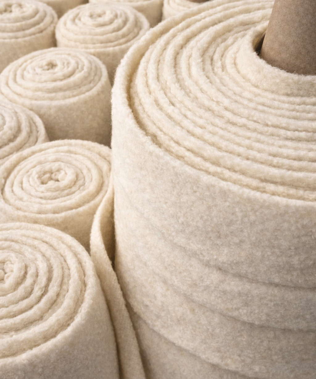 Lanacotta wool, the fabric of the Marta Scarampi cape