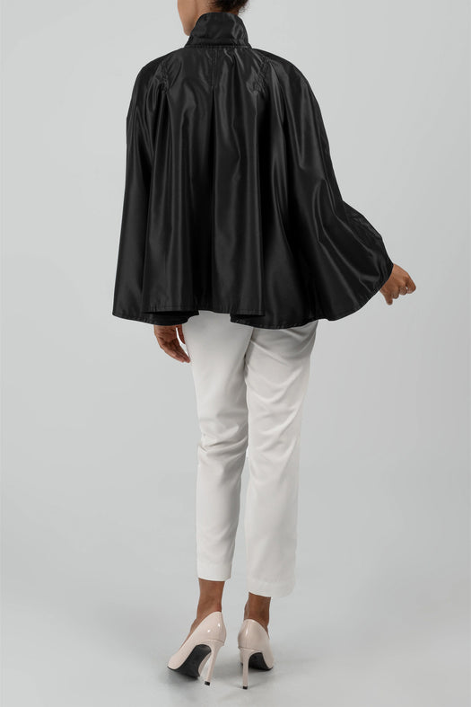 Audrey Waterproof Cape — black — Marta Scarampi