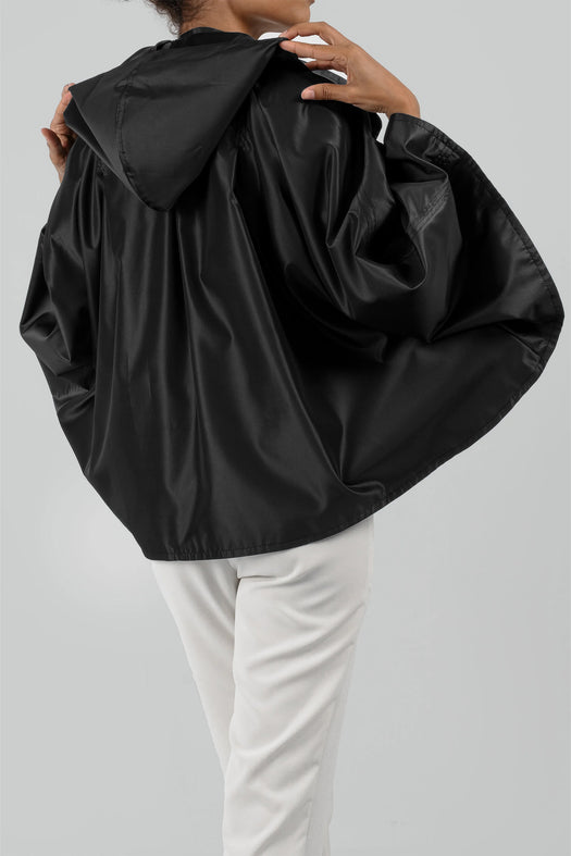Audrey Waterproof Cape — black — Marta Scarampi