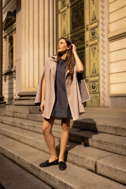 Rachel Sisley Cape — gold and red — Marta Scarampi