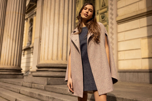 Rachel Sisley Cape — gold and red — Marta Scarampi