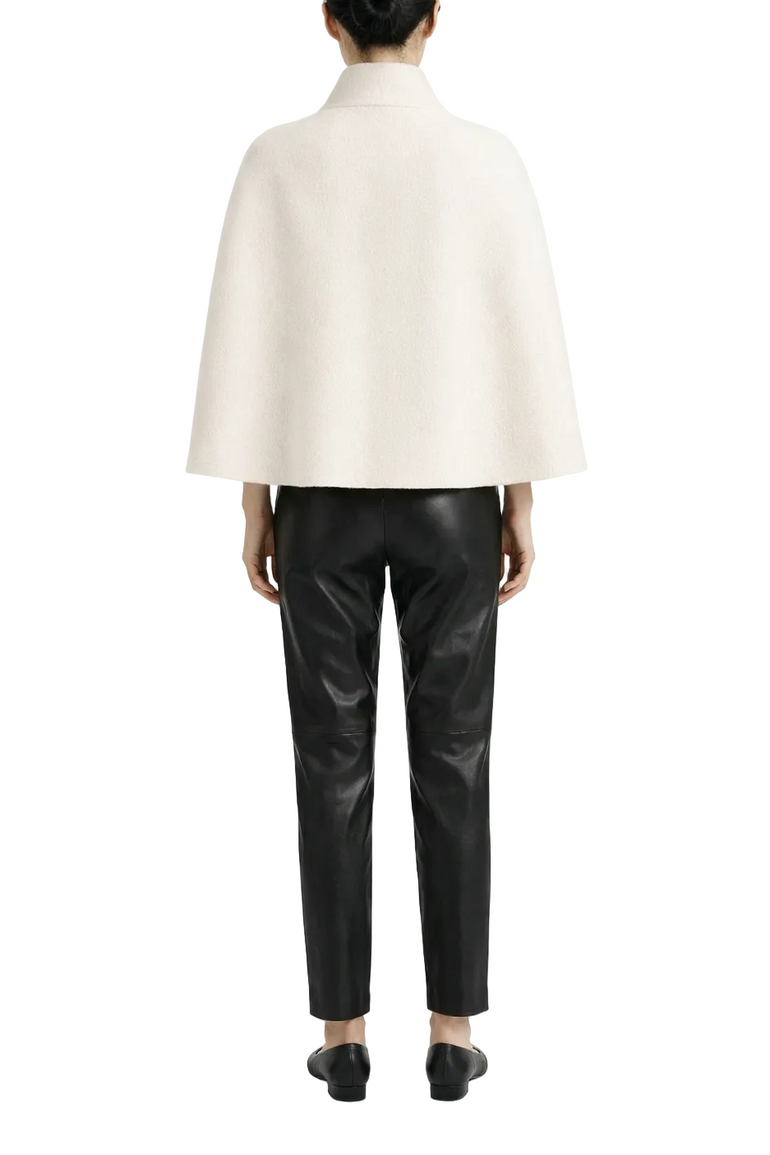 Josephine Wool Cape — cream — Marta Scarampi