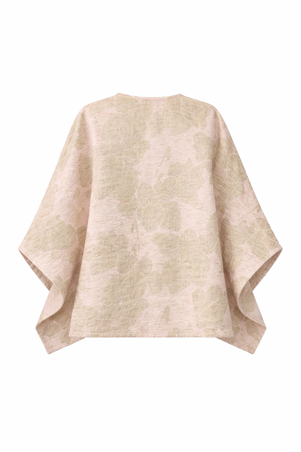 Clara Poncho — patterned wool — Marta Scarampi