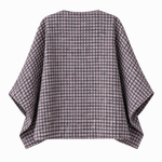 Clara Poncho — patterned wool — Marta Scarampi