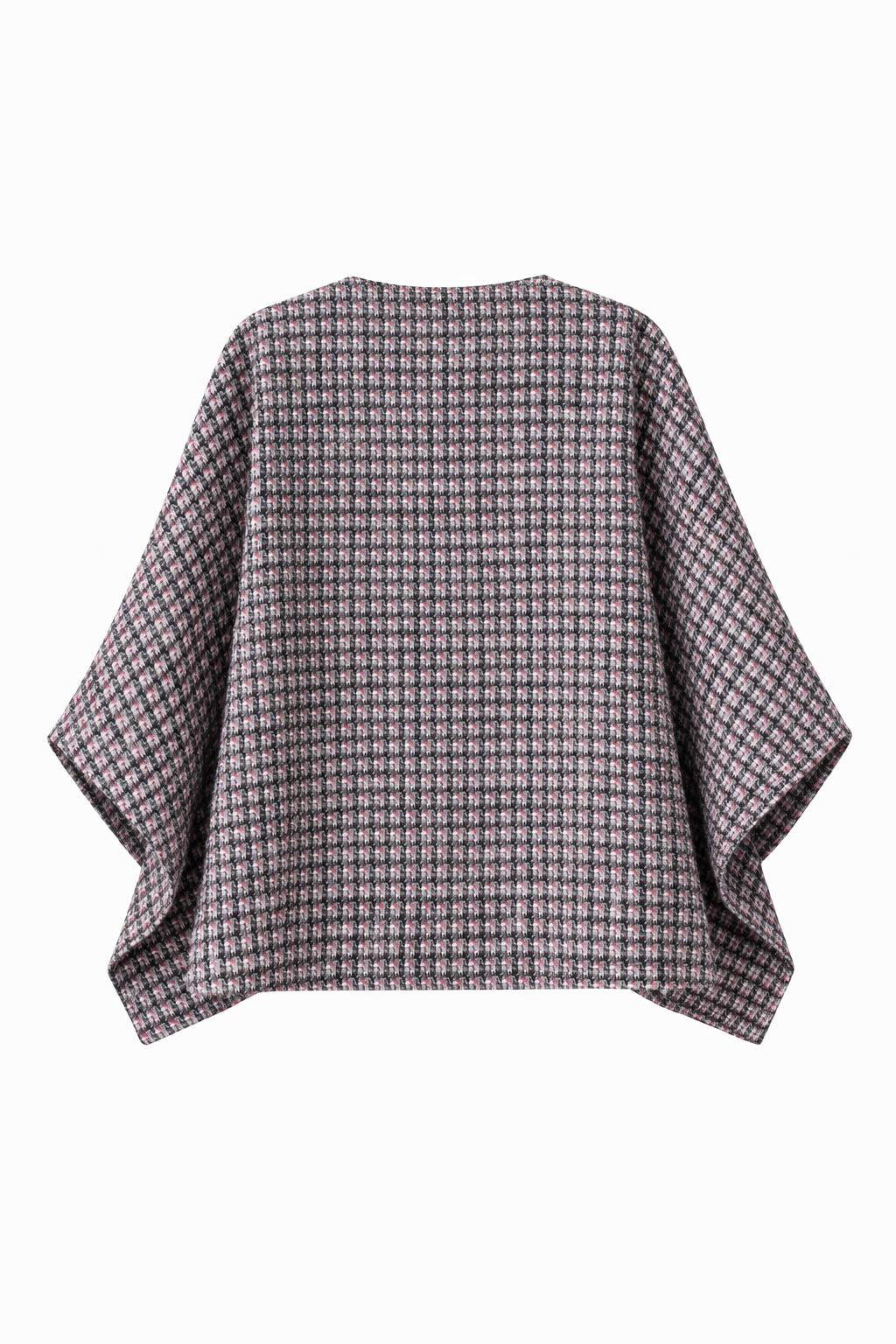 Clara Poncho — patterned wool — Marta Scarampi