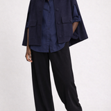 Giulia Shirt — blue navy cotton — Marta Scarampi