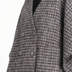 Clara Poncho — patterned wool — Marta Scarampi