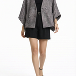 Clara Poncho — patterned wool — Marta Scarampi