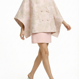 Clara Poncho — patterned wool — Marta Scarampi