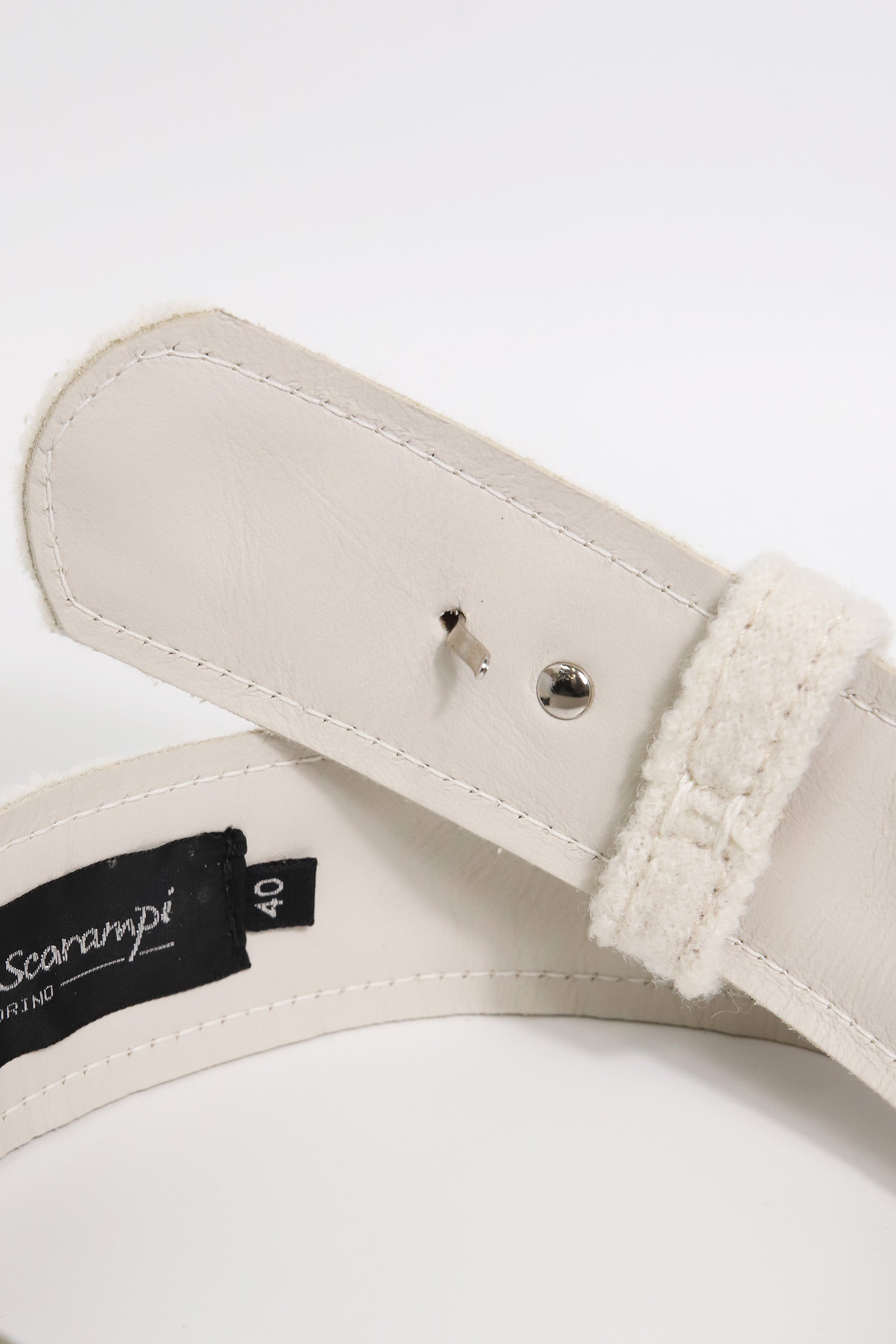 Wool Belt — cream — Marta Scarampi