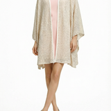 Alma Poncho Beige Net