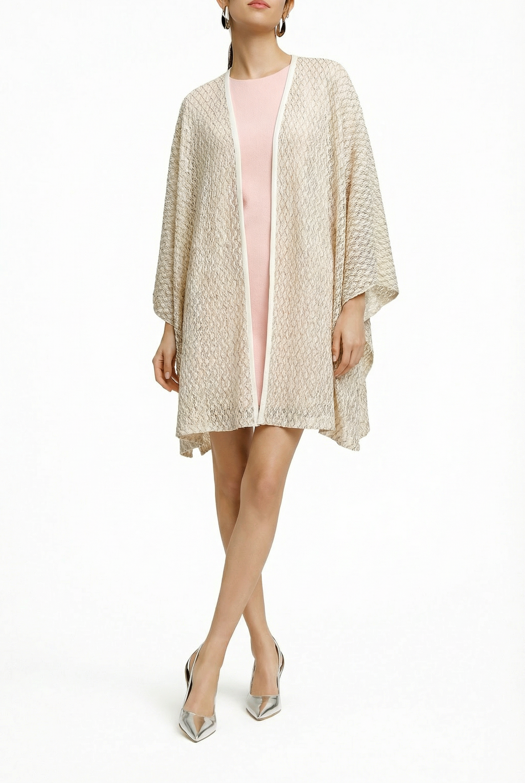Alma Poncho Beige Net