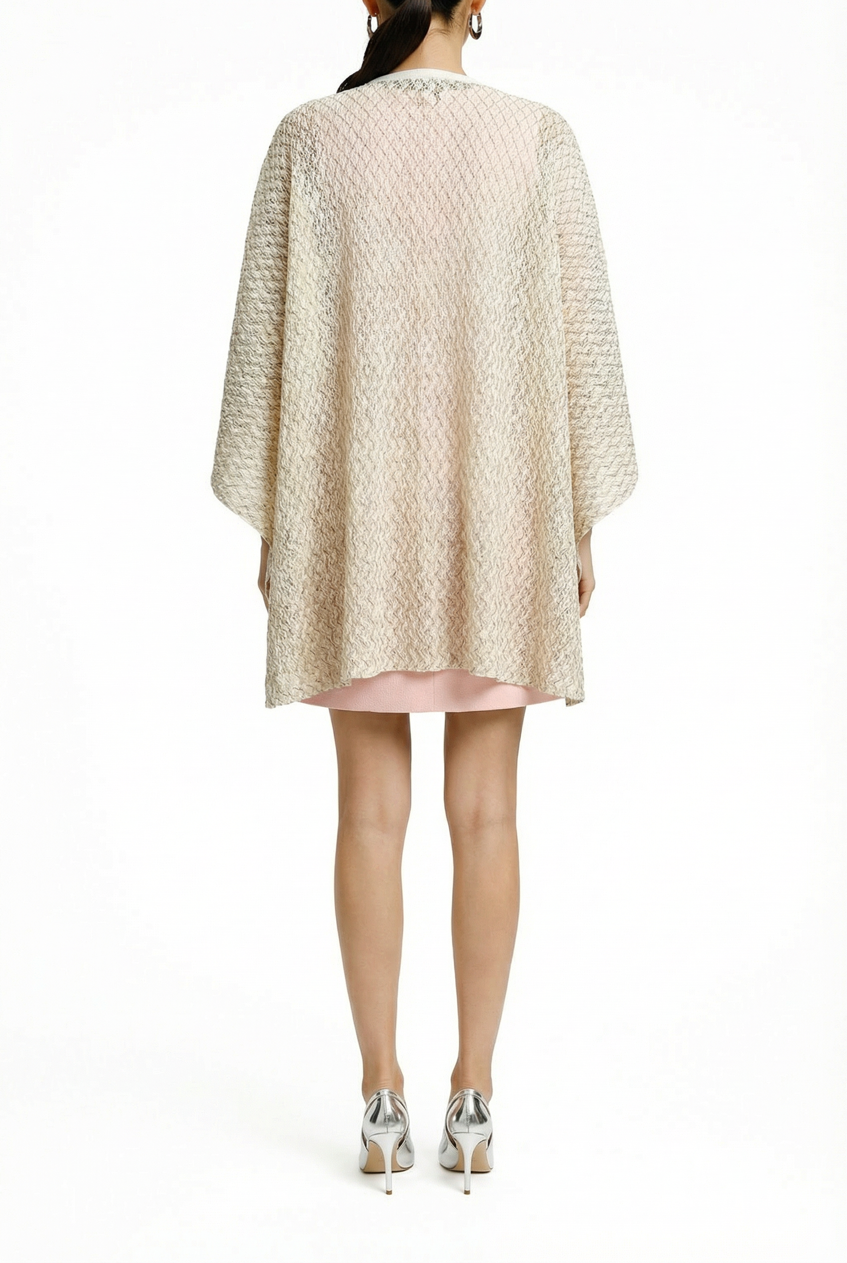 Alma Poncho Beige Net