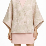 Clara Poncho — patterned wool — Marta Scarampi
