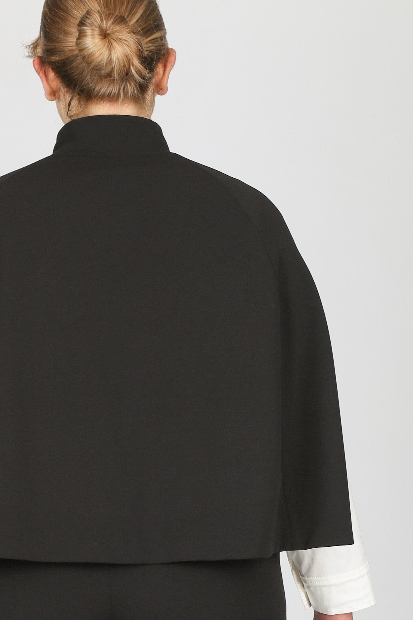 Camilla Microfiber Cape — black — Marta Scarampi