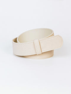 Microfiber Belt — cream — Marta Scarampi