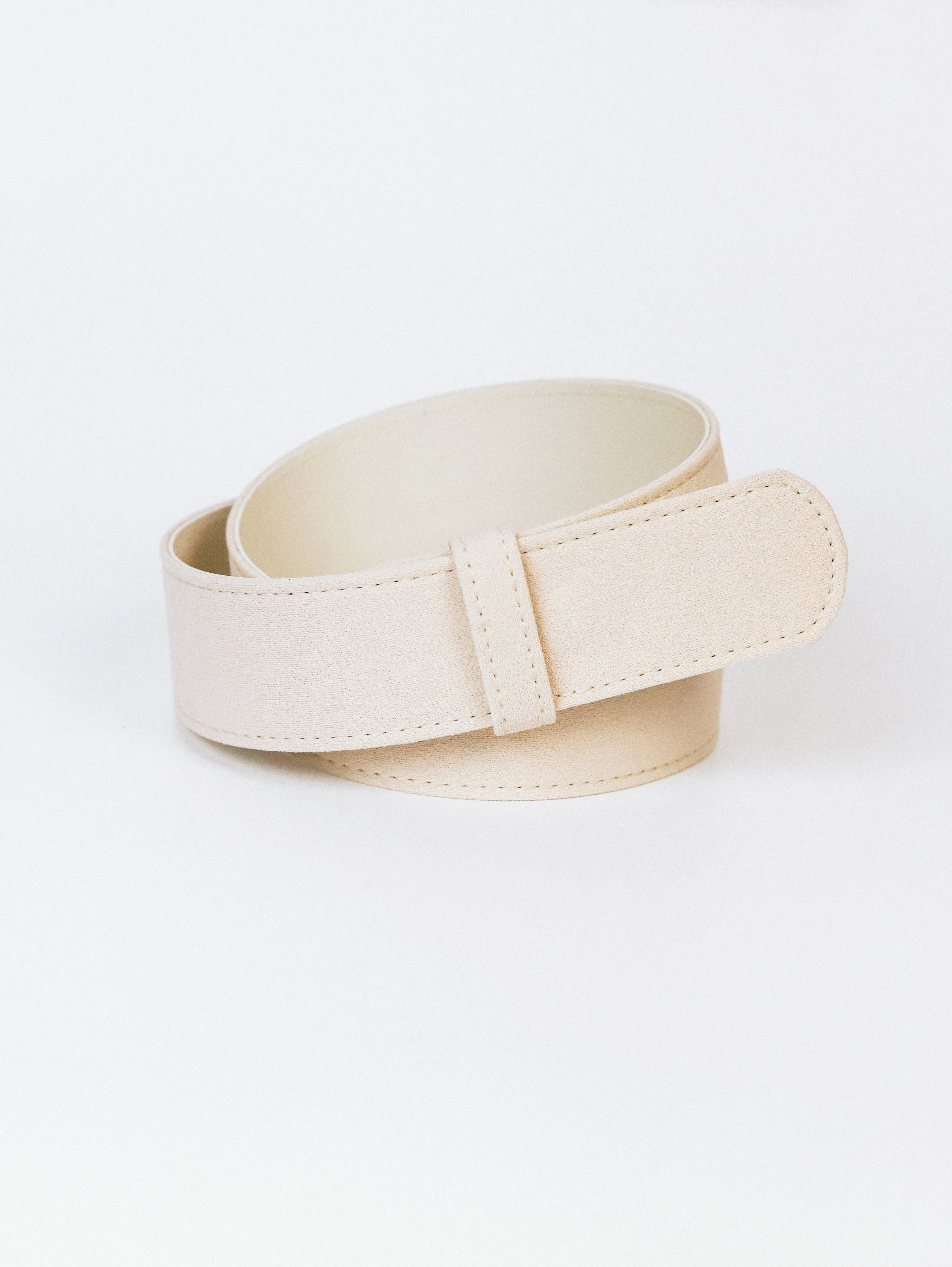 Microfiber Belt — cream — Marta Scarampi