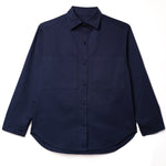 Giulia Shirt — blue navy cotton — Marta Scarampi