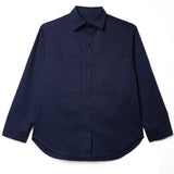 Giulia Shirt — blue navy cotton — Marta Scarampi