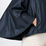 Audrey Water-Resistant Cape in blue
