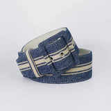 Jackie Denim Belt — stripes — Marta Scarampi