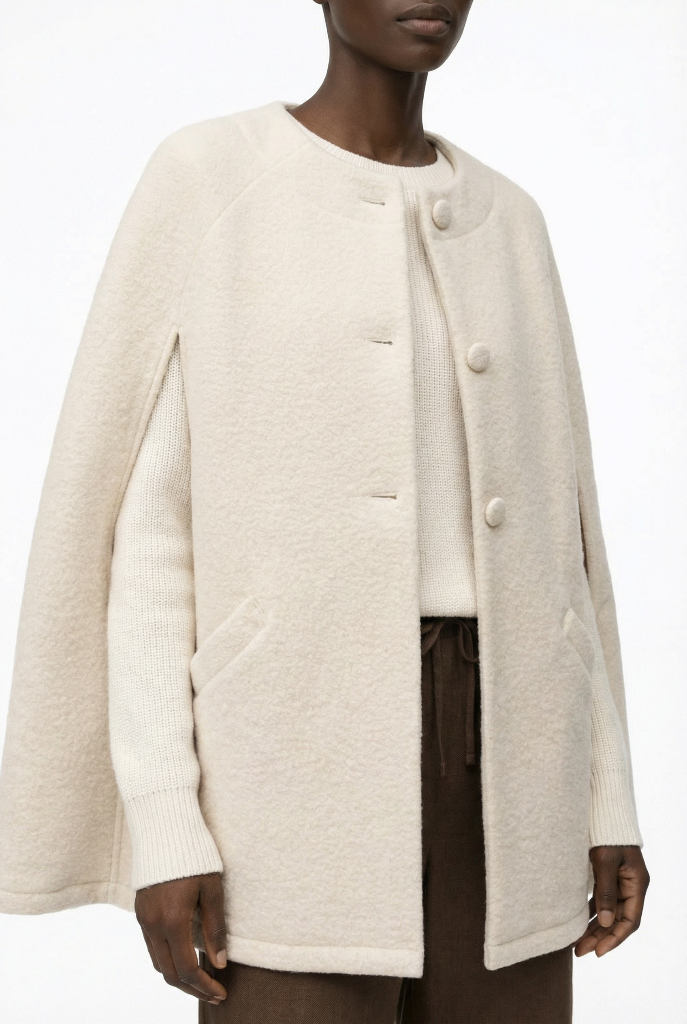 Giulia Wool Cape