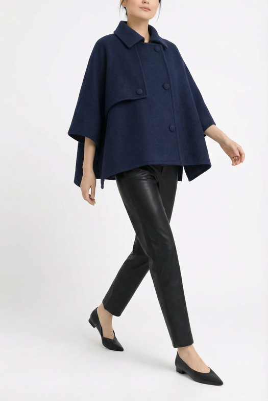 Mia Wool Poncho — Marta Scarampi
