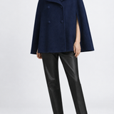 Josephine Wool Cape in cream