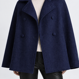 Josephine Wool Cape in cream