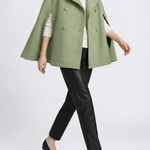 Josephine Wool Cape in cream