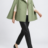 Josephine Wool Cape in cream