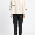Mia Wool Cape in cream