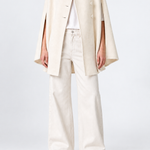 Rachel Wool Cape in cream