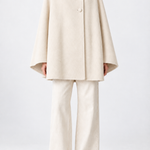 Rachel Wool Cape in cream