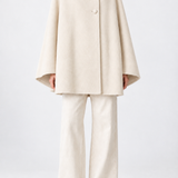 Rachel Wool Cape in cream