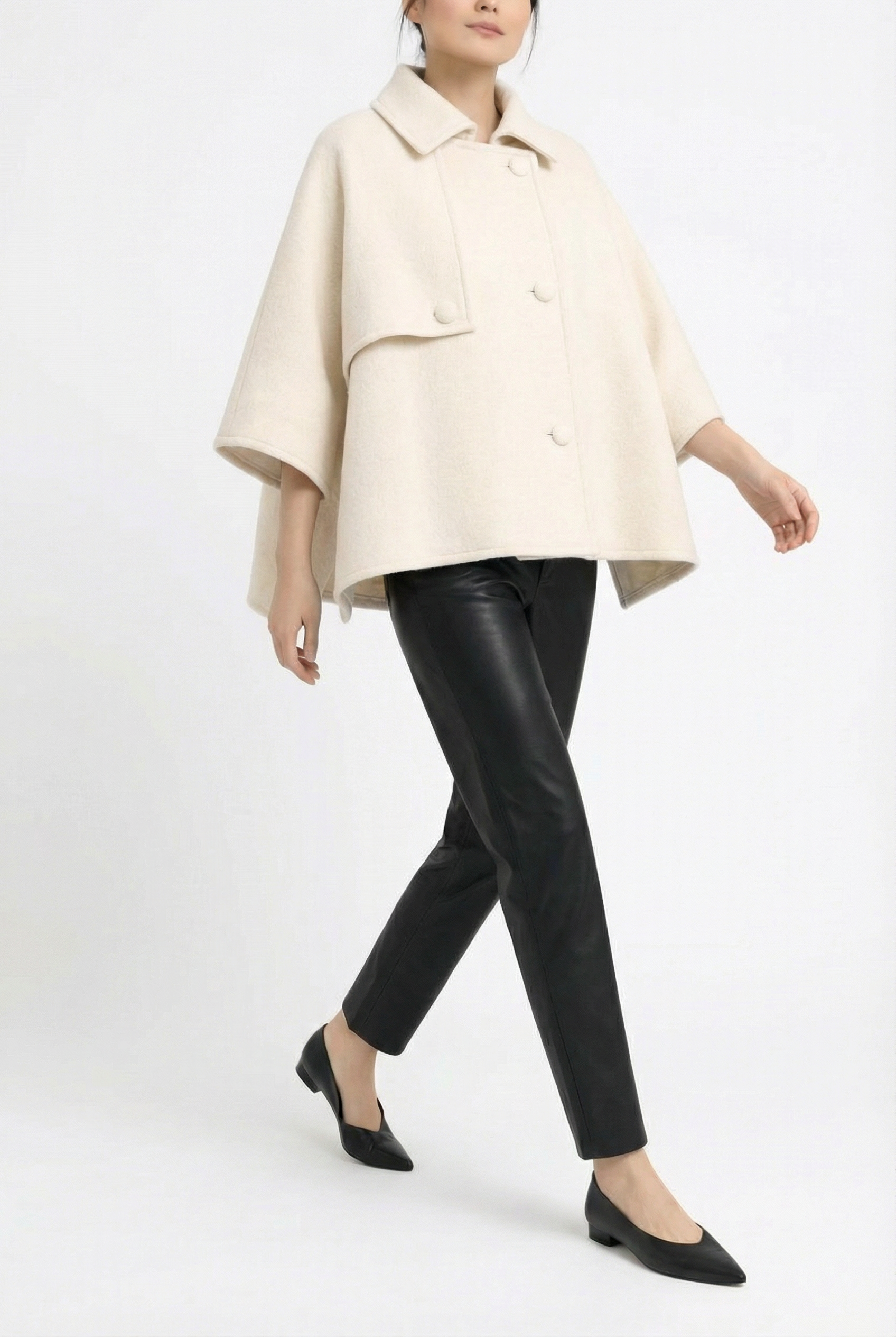 Mia Wool Poncho — Marta Scarampi