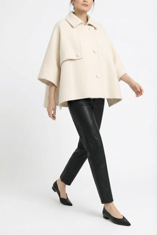 Mia Wool Poncho — Marta Scarampi
