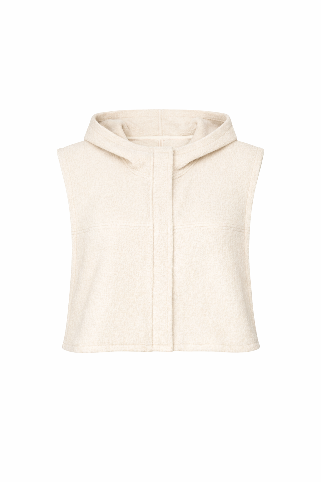 Wool Hooded Vest Color 1