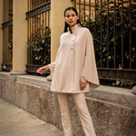 Rachel Microfiber Cape — cream — Marta Scarampi