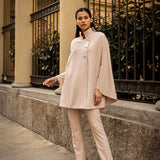 Rachel Microfiber Cape — cream — Marta Scarampi